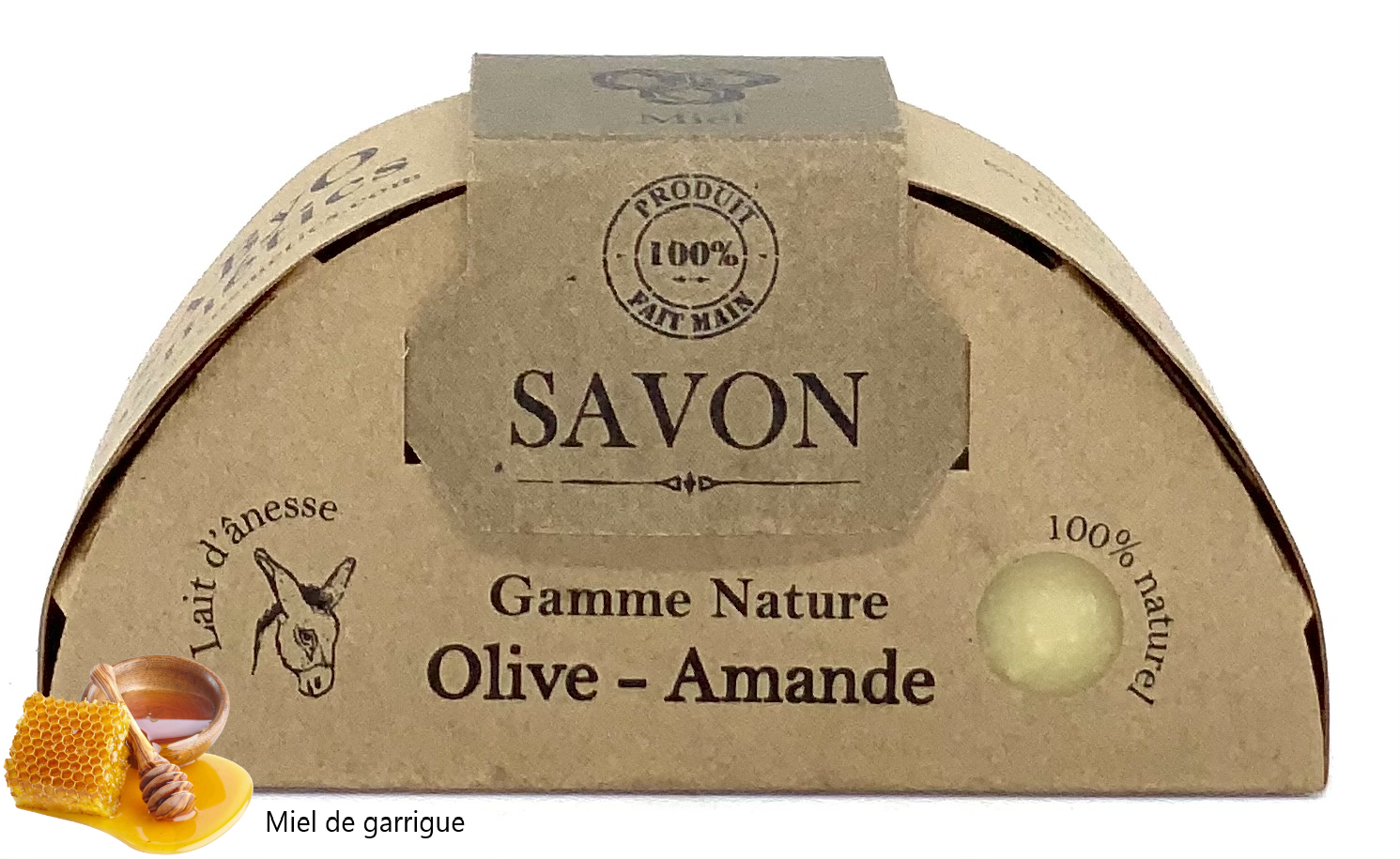 Savon au lait d ânesse BIO Naturel Bio